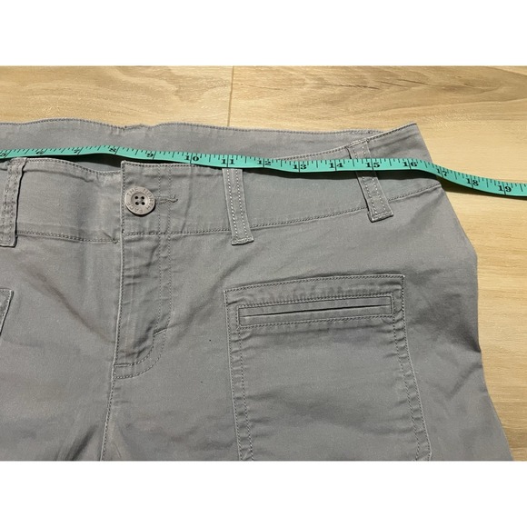 The North Face Pants‎ Women Large Gray Cotton Capri Cropped Hiking Outdoor - Picture 4 of 9